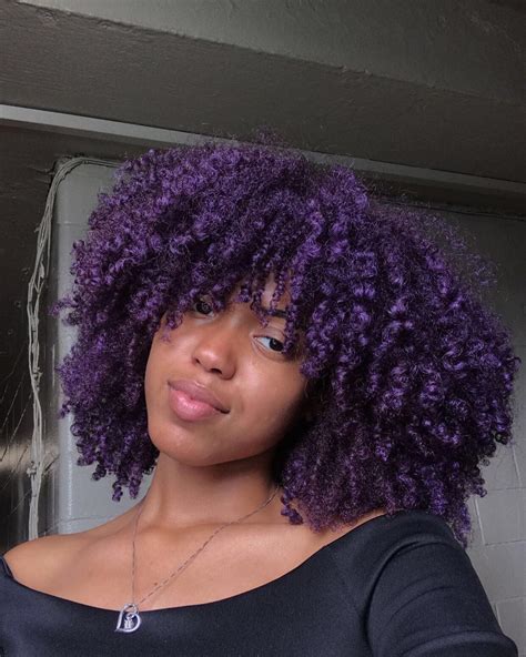 black hair and purple tips|dark purple hair black girl.